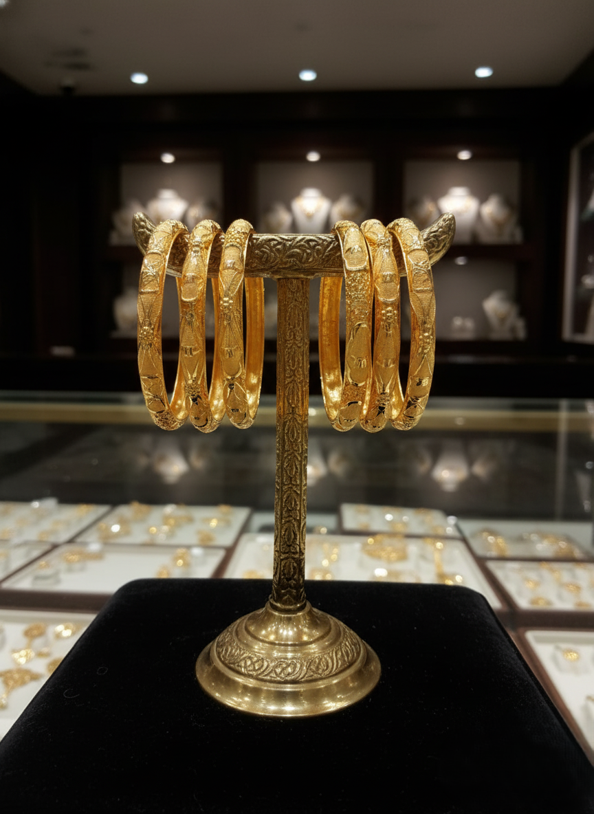 Traditional Pakistani kangans and designer rings 2025