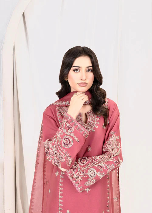 PINK OPAL EMBROIDERED 3PCS