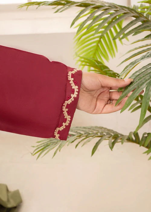 MAROON RINGELS 2PCS