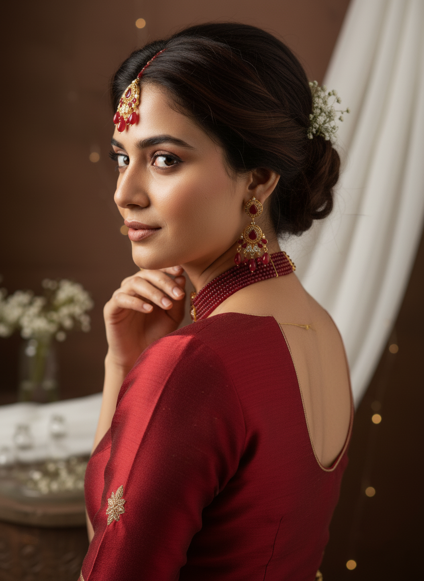 Ruby Raat Choker Set