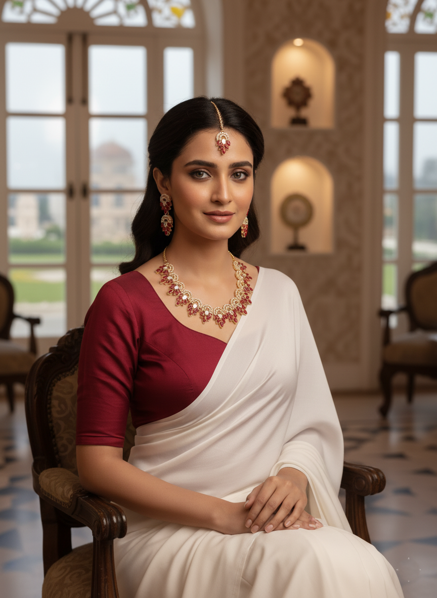 Petal Motif Kundan Set