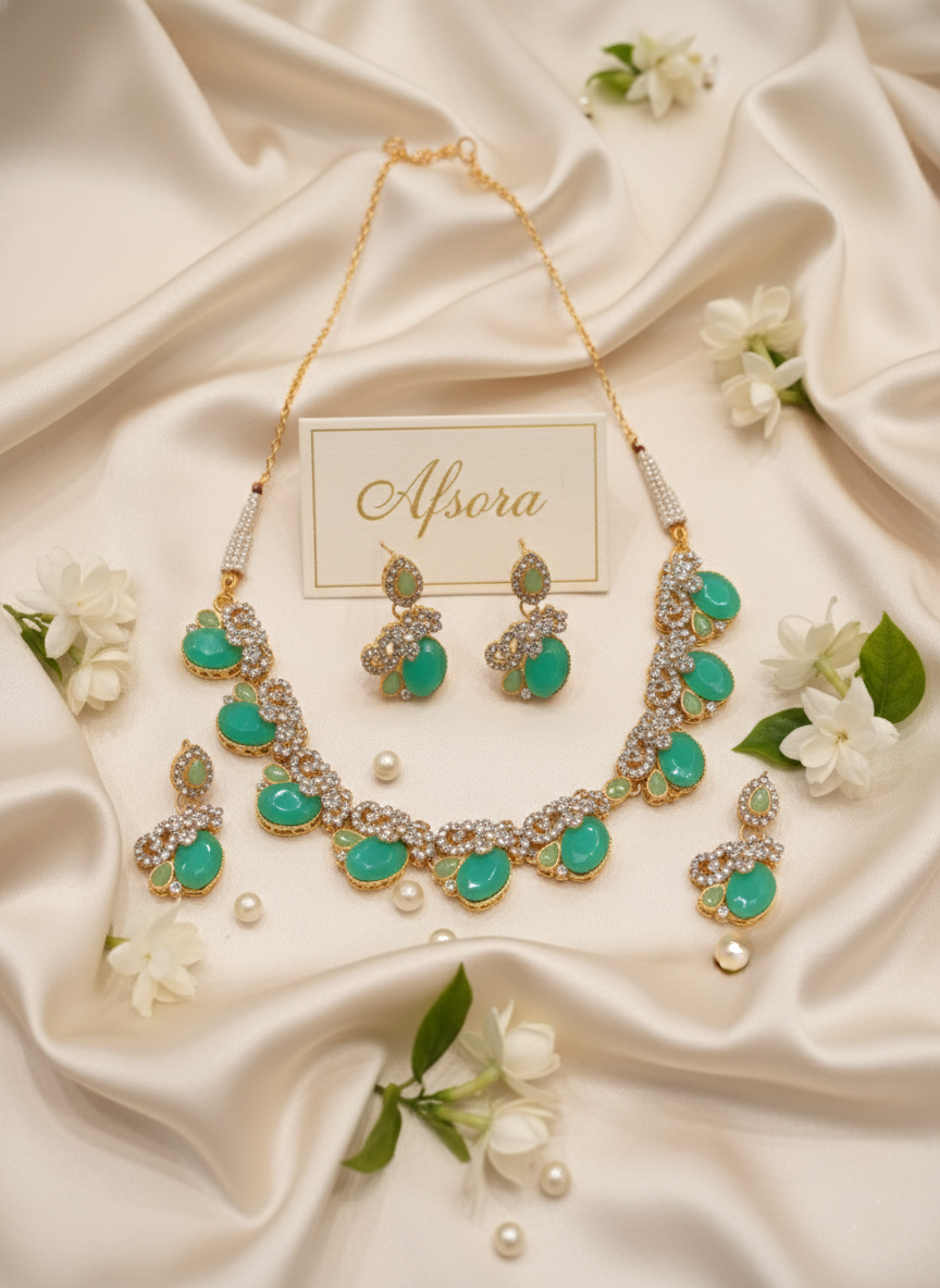 Afsura Mint Green Set