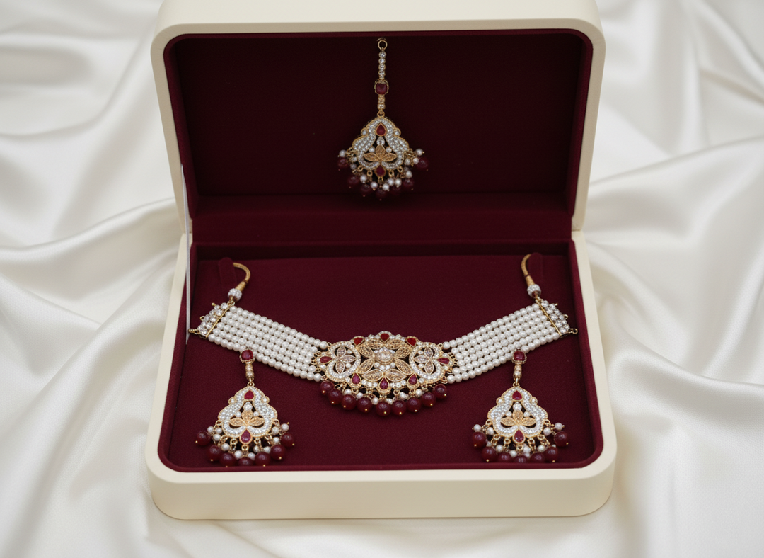 Meena Bazaar Kundan Set