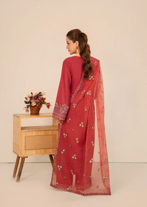 Elegant straight-cut fit of the Dusty Rose 3-piece formal ensemble.