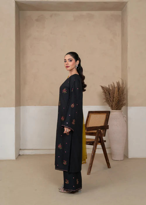 OLIVE EMBROIDERED 3PCS