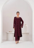 LARA EMBROIDERED 2PCS - PLUM
